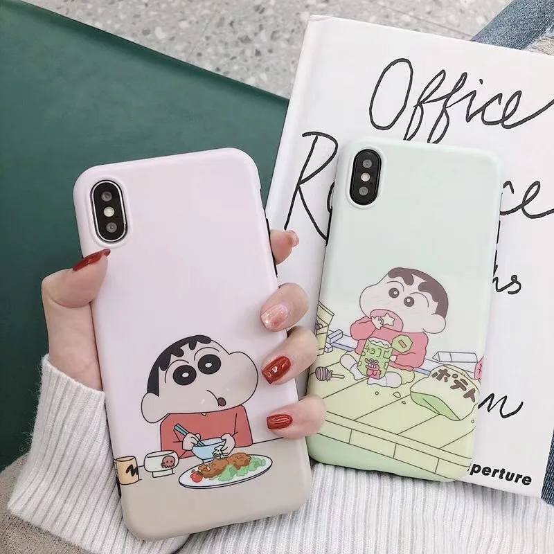 Funny Pattern Cute Cookie Crayon Shin-chan phone case For iPhone Xs MAX Xr X 6 6s 7 8 plus couple silicon back cover Fundas
Funny Pattern Cute Cookie Crayon Shin-chan phone case For iPhone Xs MAX Xr X 6 6s 7 8 plus couple silicon back cover Fundas