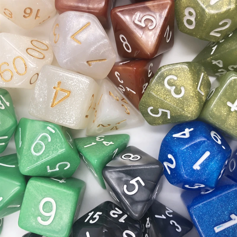 Dungeons & Dragons 7pcs/set Creative RPG Game Dice D&D Colorful Multicolor Dice Mixed White D4 D6 D8 D10 D12 D20 DND Game Dice
Dungeons & Dragons 7pcs/set Creative RPG Game Dice D&D Colorful Multicolor Dice Mixed White D4 D6 D8 D10 D12 D20 DND Game Dice