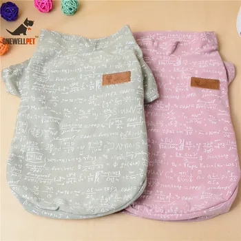 Onewellpet Brand High Grade Comfortable T-shirt With Pure Cotton And Letter For Teddy And Other Pet Dogs Without in Winter 
Onewellpet Brand High Grade Comfortable T-shirt With Pure Cotton And Letter For Teddy And Other Pet Dogs Without in Winter