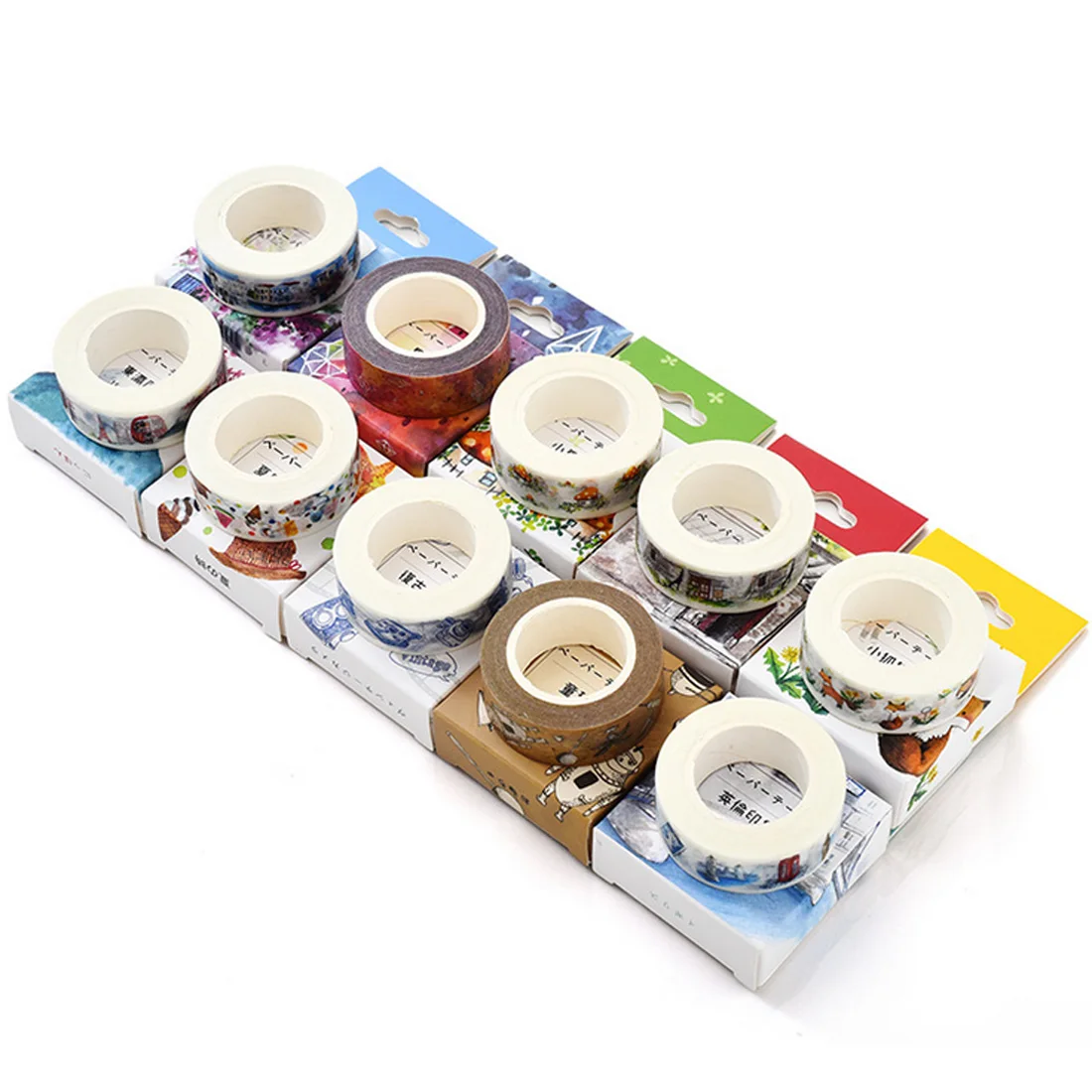 FangNymph Fashion Lovely Colorful Paper Adhesive Tape Decorative Tape Sticker Label Creative Gift School Supplies Stationery
FangNymph Fashion Lovely Colorful Paper Adhesive Tape Decorative Tape Sticker Label Creative Gift School Supplies Stationery