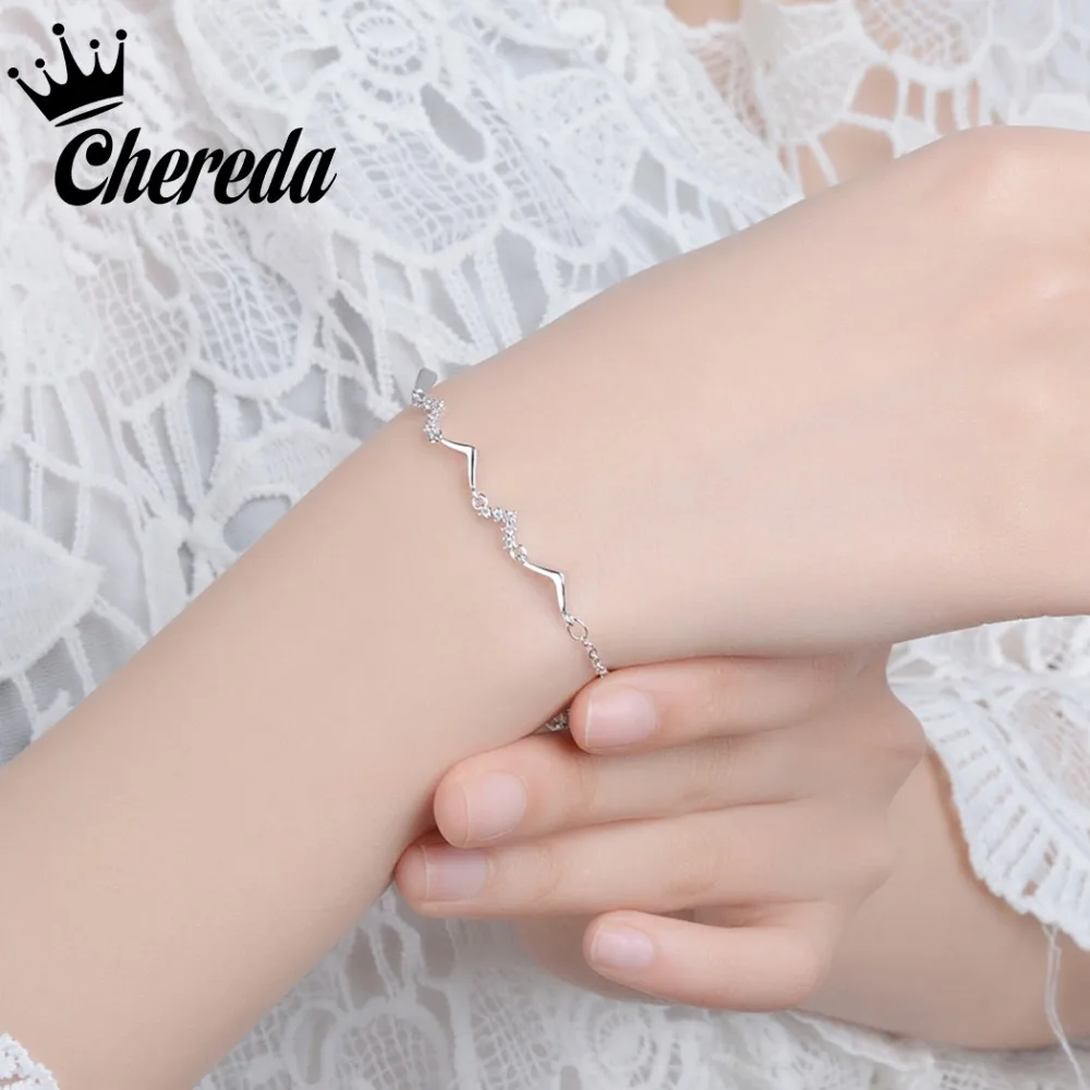 Chereda 2018 Simple Design Bracelet For Women Silver Color Ajustable Trendy Chain Bangle Femme Birthday Bracelets Fine Jewelry
Chereda 2018 Simple Design Bracelet For Women Silver Color Ajustable Trendy Chain Bangle Femme Birthday Bracelets Fine Jewelry
