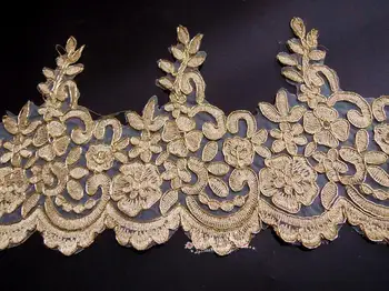 Gorgous Cord Gold/Silver White Lace trim trimmings, Embroidery Lace Fabric Appliques for Sewing Accessories
Gorgous Cord Gold/Silver White Lace trim trimmings, Embroidery Lace Fabric Appliques for Sewing Accessories