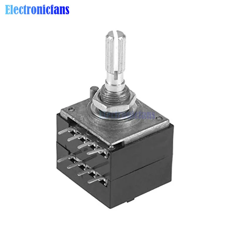 diymore Rotary Potentiometer ALPS RH2702 A100K 100K 50K Dual 8 Feet Potentiometer Stereo Speaker Amplifier Volume Potentiometer 
diymore Rotary Potentiometer ALPS RH2702 A100K 100K 50K Dual 8 Feet Potentiometer Stereo Speaker Amplifier Volume Potentiometer