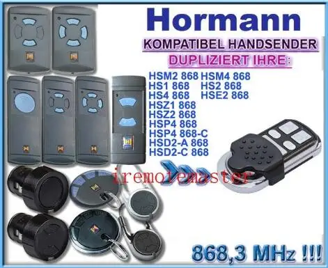 FOR Hormann remote control transmitter 868.3MHZ FIXED CODE