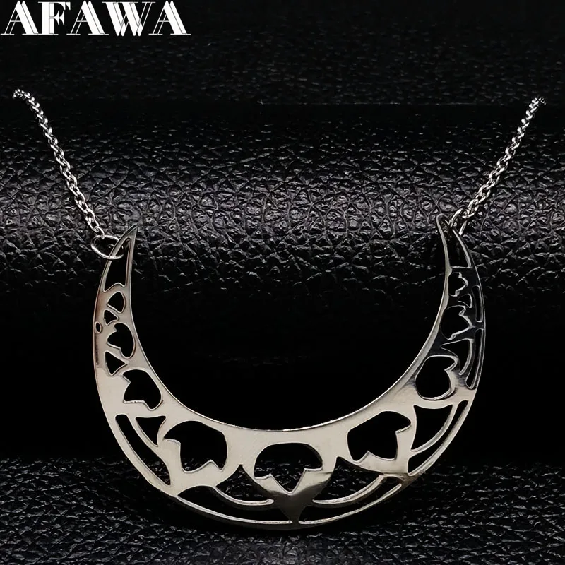 2019 Flower Moon Stainless Steel Choker Necklace for Women Silver Color Necklaces & Pendants Jewelry colgante media luna 18117
2019 Flower Moon Stainless Steel Choker Necklace for Women Silver Color Necklaces & Pendants Jewelry colgante media luna 18117