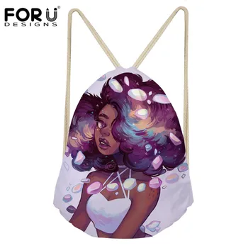 FORUDESIGNS Drawstring Bags Women Black Art African Girl Printing Mini Shoulder Bagpack Ladies Beach String Pouch for Females
FORUDESIGNS Drawstring Bags Women Black Art African Girl Printing Mini Shoulder Bagpack Ladies Beach String Pouch for Females