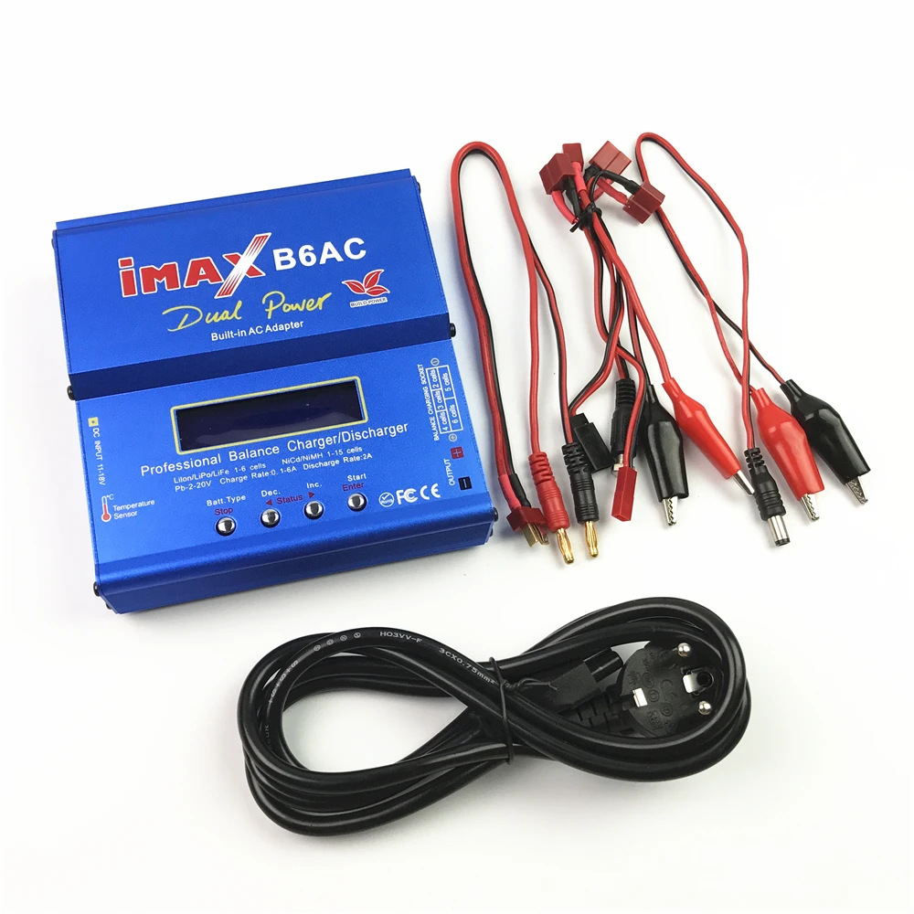IMAX B6 AC Battery Balance Charger Lipo Nimh Nicd Battery Digital Charger Charging Turnigy adapter with LCD Screen
IMAX B6 AC Battery Balance Charger Lipo Nimh Nicd Battery Digital Charger Charging Turnigy adapter with LCD Screen