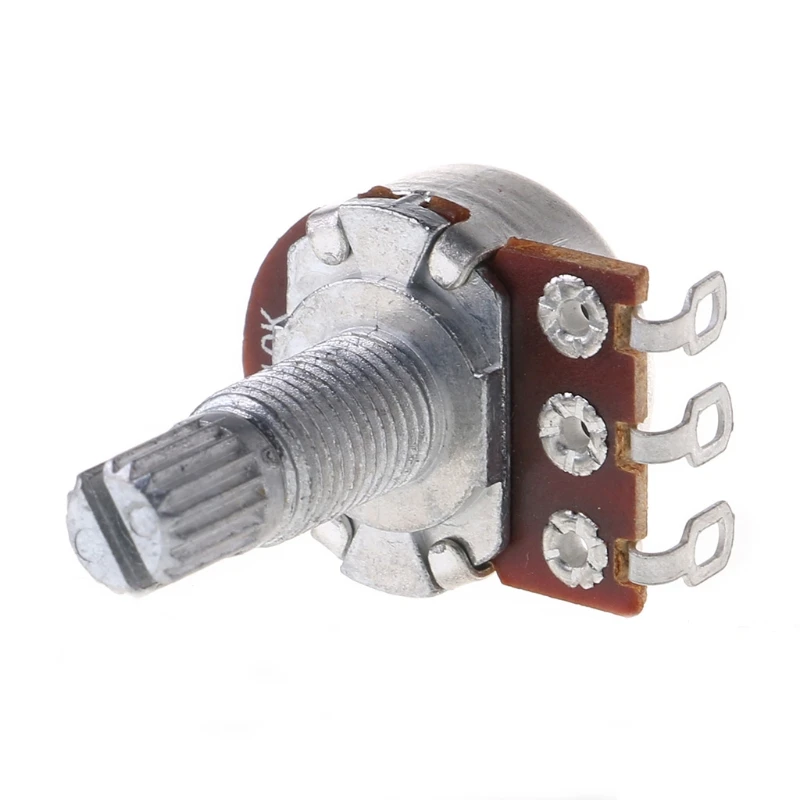 B10K Potentiometer Splined Pot Electric Guitar Bass Effect Amp Tone Volume 18mm Shaft Parts
B10K Potentiometer Splined Pot Electric Guitar Bass Effect Amp Tone Volume 18mm Shaft Parts