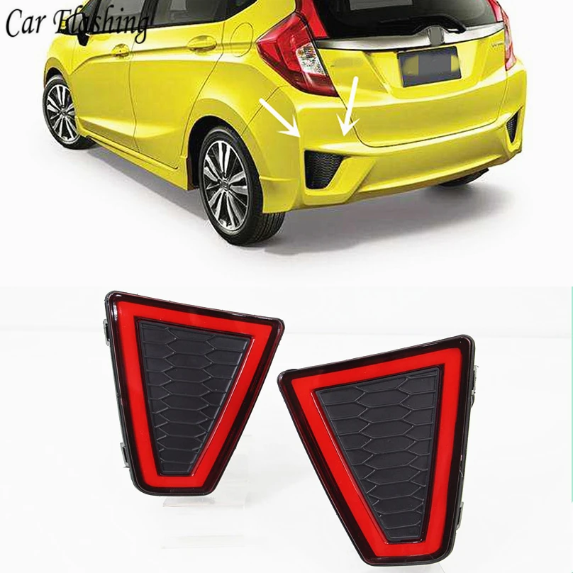 Car Flashing For Honda Fit Jazz 2014 - 2016 LED rear bumper lights brake tail light reflector running daytime running reflector
Car Flashing For Honda Fit Jazz 2014 - 2016 LED rear bumper lights brake tail light reflector running daytime running reflector