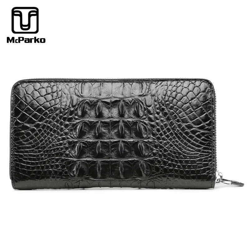 McParko Genuine Crocodile Wallet Men leather Clutch Wallet RFID Protection for credit cards Luxury Alligator Skin Zipper Purse
McParko Genuine Crocodile Wallet Men leather Clutch Wallet RFID Protection for credit cards Luxury Alligator Skin Zipper Purse