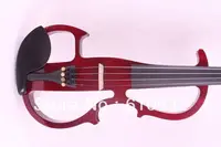 4/4 Electric Violin Silent Pickup Fine tone parts include New Golden Color #8-6 red color