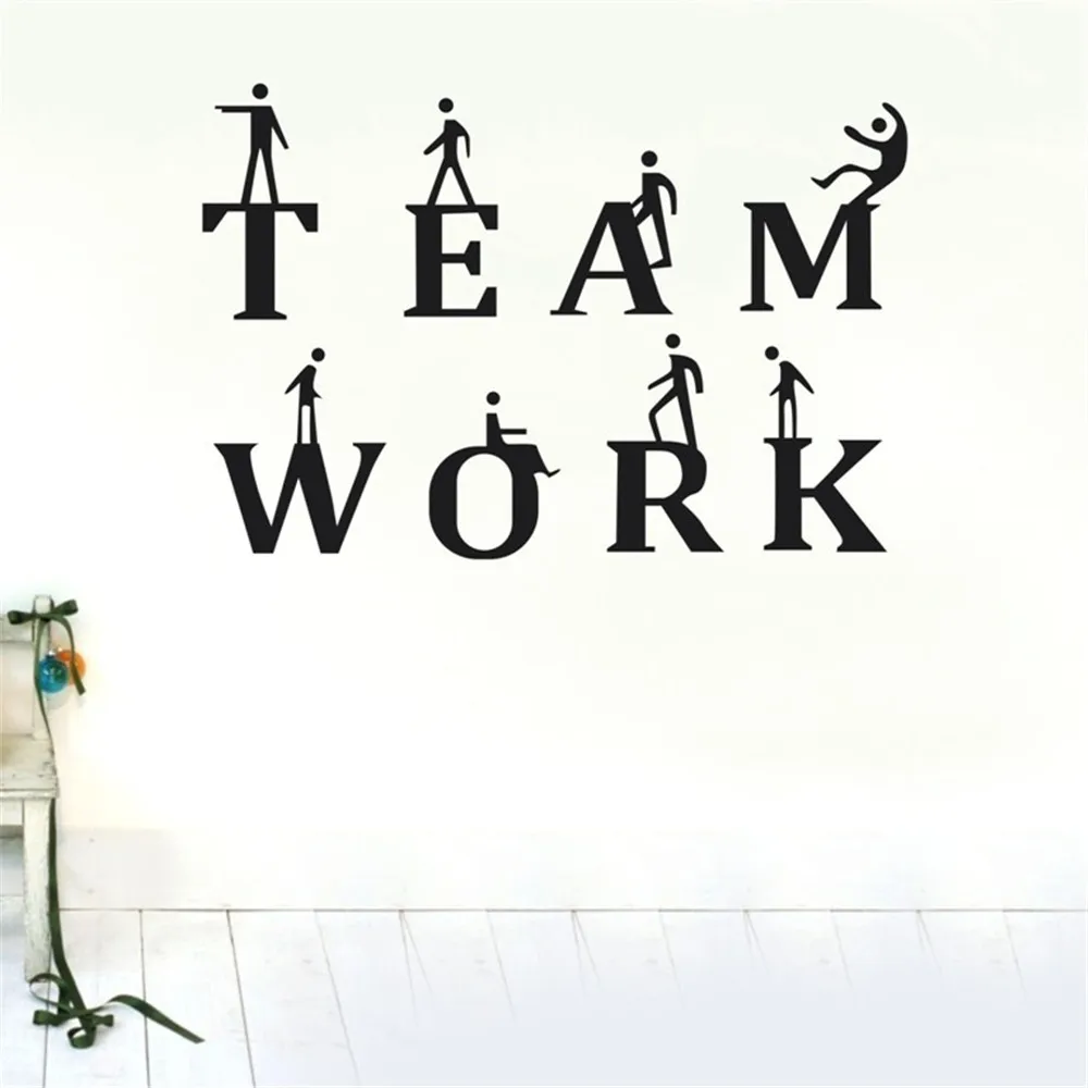 Team Work Office Wall stickers Business Decal Removable Mural Vinyl DIY Wall Stickers Home Decor Living Room Vinilos Parede
Team Work Office Wall stickers Business Decal Removable Mural Vinyl DIY Wall Stickers Home Decor Living Room Vinilos Parede