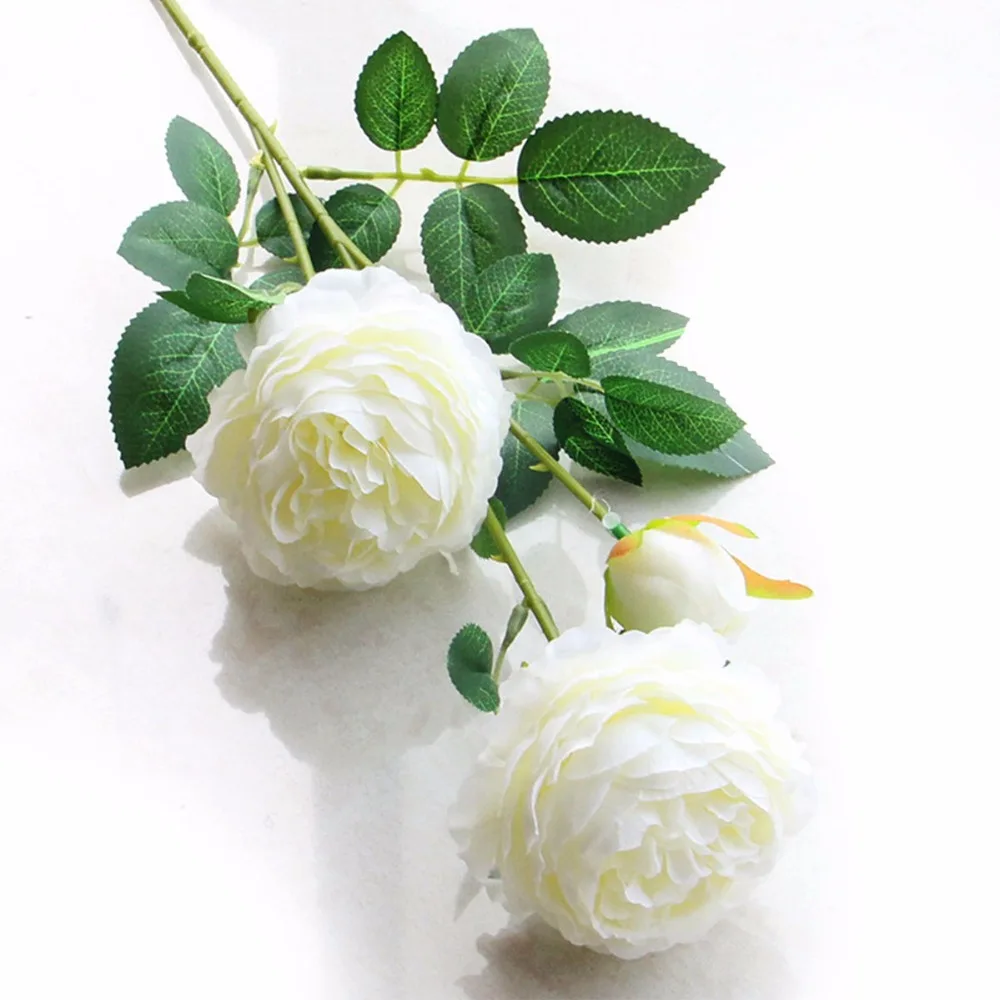 3 Heads Silk Peony Artificial Flowers Branch with Leaves Imitation European Peony Fake Flores for Home Hotel Wedding Decor A0445
3 Heads Silk Peony Artificial Flowers Branch with Leaves Imitation European Peony Fake Flores for Home Hotel Wedding Decor A0445