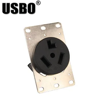 American Black 250V 30A Generator Anti-off outlet NEMA 10-30R industrial power socket plug inline wire connector with panel
American Black 250V 30A Generator Anti-off outlet NEMA 10-30R industrial power socket plug inline wire connector with panel