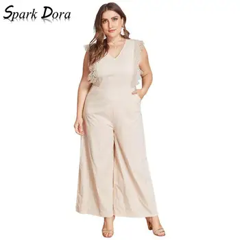 SparkDora 2019 Women Jumpsuits Originally Designed Plus Size Lace Straight Pants Office Lady Ankle-length Pants
SparkDora 2019 Women Jumpsuits Originally Designed Plus Size Lace Straight Pants Office Lady Ankle-length Pants