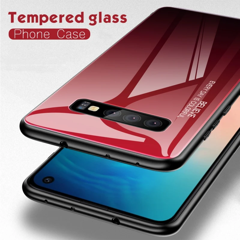 Phone Case For Samsung Note9 Concise Innovation Anti-scratch Tempered Glass Gradient Anti-fall Ultra-thin Dirt-resistant | Мобильные