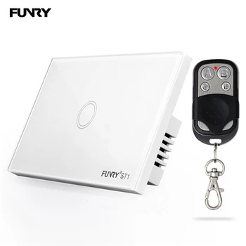Touch Sensor Switch Funry US 110V Smart Home Light Switches Remote Control Light Switch Luxury Crystal Glass Panel 1 Gang 1 Way
Touch Sensor Switch Funry US 110V Smart Home Light Switches Remote Control Light Switch Luxury Crystal Glass Panel 1 Gang 1 Way