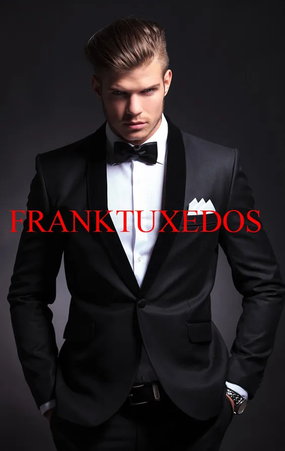 2017 Handsome suit men black Groom Tuxedos Shawl Lapel Groomsmen Men Wedding Tuxedos Dinner Prom Suits(Jacket+Pants+Tie)
2017 Handsome suit men black Groom Tuxedos Shawl Lapel Groomsmen Men Wedding Tuxedos Dinner Prom Suits(Jacket+Pants+Tie)
