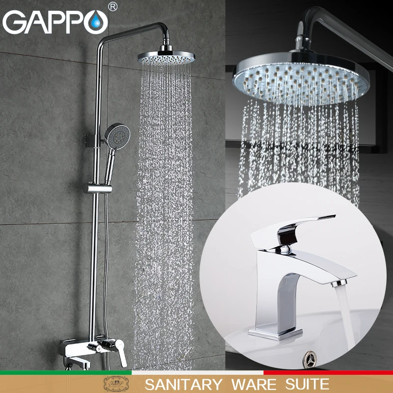 Фото GAPPO смеситель для раковины ванной водопроводный кран душа латунный Смеситель