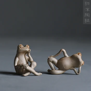 Ceramics Frog Tea pet figurines furnishings Lovely Animal Mini Arts and Crafts fairy garden miniatures home decoration gifts
Ceramics Frog Tea pet figurines furnishings Lovely Animal Mini Arts and Crafts fairy garden miniatures home decoration gifts