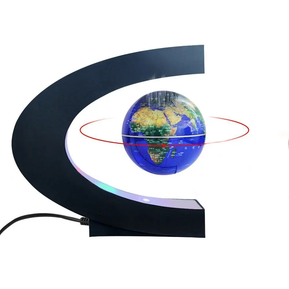 C Shape Magnetic Levitation Floating Globe World Map LED NIight Light for Children, Teaching, Home/Office Desk Decoration Gift
C Shape Magnetic Levitation Floating Globe World Map LED NIight Light for Children, Teaching, Home/Office Desk Decoration Gift