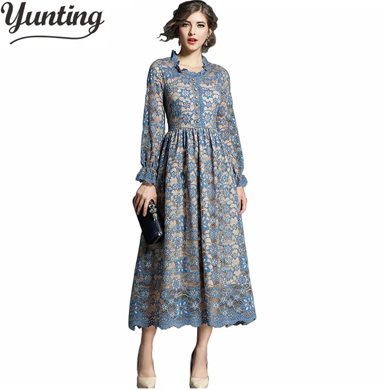 Womens Winter Clothing Lace Patchwork Long Sleeve Long Slim Midi Dress Vestido Midi Elegante
Womens Winter Clothing Lace Patchwork Long Sleeve Long Slim Midi Dress Vestido Midi Elegante