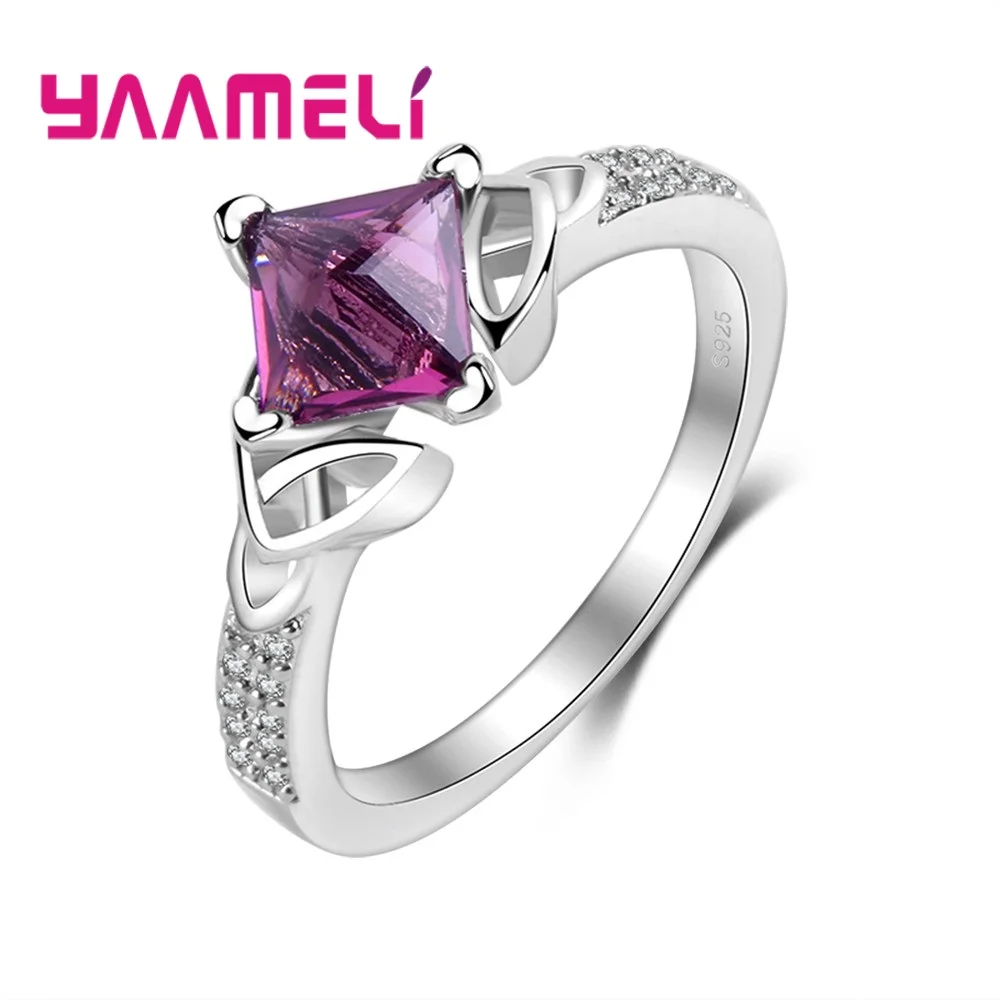 YAAMELI Gift Rings for Women Anniversary Gift Square Purple Austrian Crystal 925 Sterling Silver Proposal Jewelry for Lover Wife
YAAMELI Gift Rings for Women Anniversary Gift Square Purple Austrian Crystal 925 Sterling Silver Proposal Jewelry for Lover Wife
