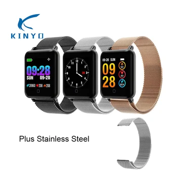KINYO pretty good smart wristband heart rate monitor smart bracelet information reminder silica steel smart band pk mi band 3
KINYO pretty good smart wristband heart rate monitor smart bracelet information reminder silica steel smart band pk mi band 3