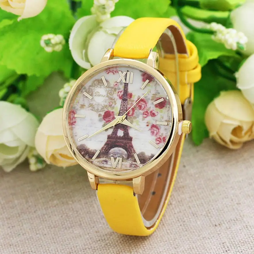 Splendid Women Watch Electronic Leisure Time Fashion Eiffel Tower Women Leather Band Analog Quartz Movement Wrist Watch
Splendid Women Watch Electronic Leisure Time Fashion Eiffel Tower Women Leather Band Analog Quartz Movement Wrist Watch