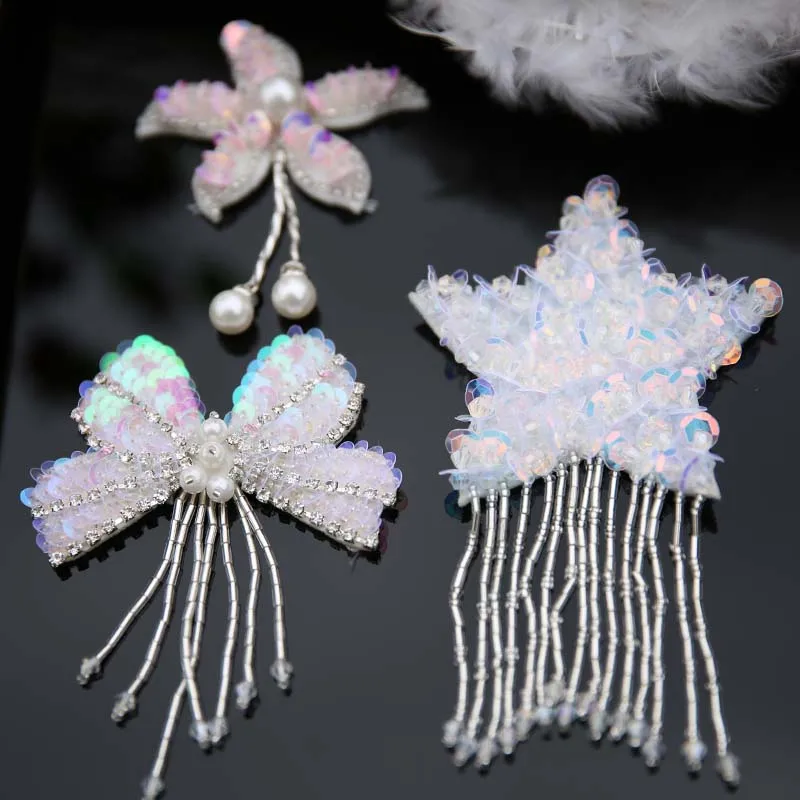 1Pcs Rhinestone Bowknot Star Patches for Clothing Sewing on Applique Clothes Shoes Bags cap Decoration Patch DIY Apparel
1Pcs Rhinestone Bowknot Star Patches for Clothing Sewing on Applique Clothes Shoes Bags cap Decoration Patch DIY Apparel
