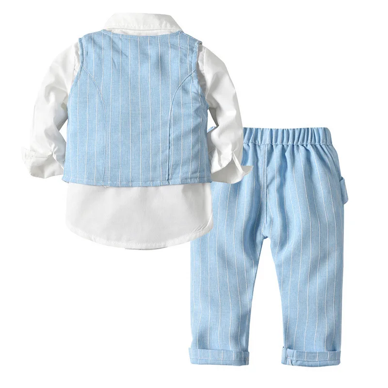 Blazers Suits Infant Boys 2019 New Spring Summer Vest Shirt Pants Wedding Formal Party Gentleman Baby Kids Boy Outerwear Costume|Костюмы| |