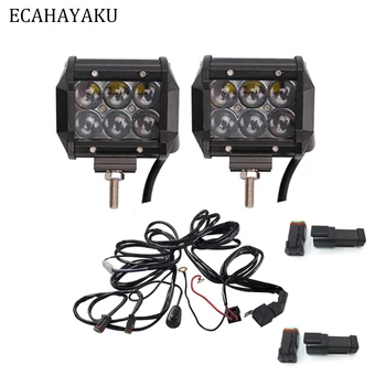 ECAHAYAKU 2 Pcs Double Rows 4inch Led Bar Lights 30W 4D Projector Lens with 1 Pcs 3 Meters Cable with Switch for Offroad SUV 4x4
ECAHAYAKU 2 Pcs Double Rows 4inch Led Bar Lights 30W 4D Projector Lens with 1 Pcs 3 Meters Cable with Switch for Offroad SUV 4x4