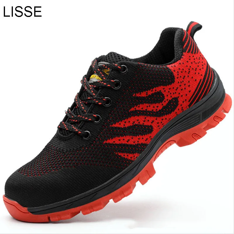 Ladies fashion breathable deodorant safety light casual shoes steel toe caps perforated men's work boots safety shoes Comfortabl
Ladies fashion breathable deodorant safety light casual shoes steel toe caps perforated men's work boots safety shoes Comfortabl