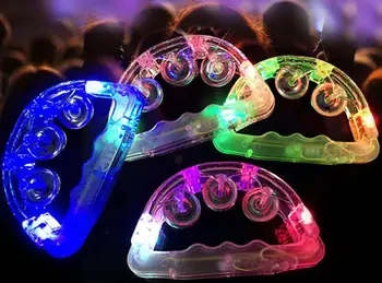 Colorful LED Flashing Baby Rattle Hand Bell Light Up LED Tambourine Luminous Toys Bar KTV Party Supplies Cheering Prop SN212
Colorful LED Flashing Baby Rattle Hand Bell Light Up LED Tambourine Luminous Toys Bar KTV Party Supplies Cheering Prop SN212