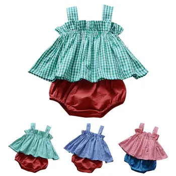 Newborn Baby Girls Clothes Cotton Plaid Print Tops Solid Briefs Shorts Outfits Infant Casual Summer Set 2pc
Newborn Baby Girls Clothes Cotton Plaid Print Tops Solid Briefs Shorts Outfits Infant Casual Summer Set 2pc