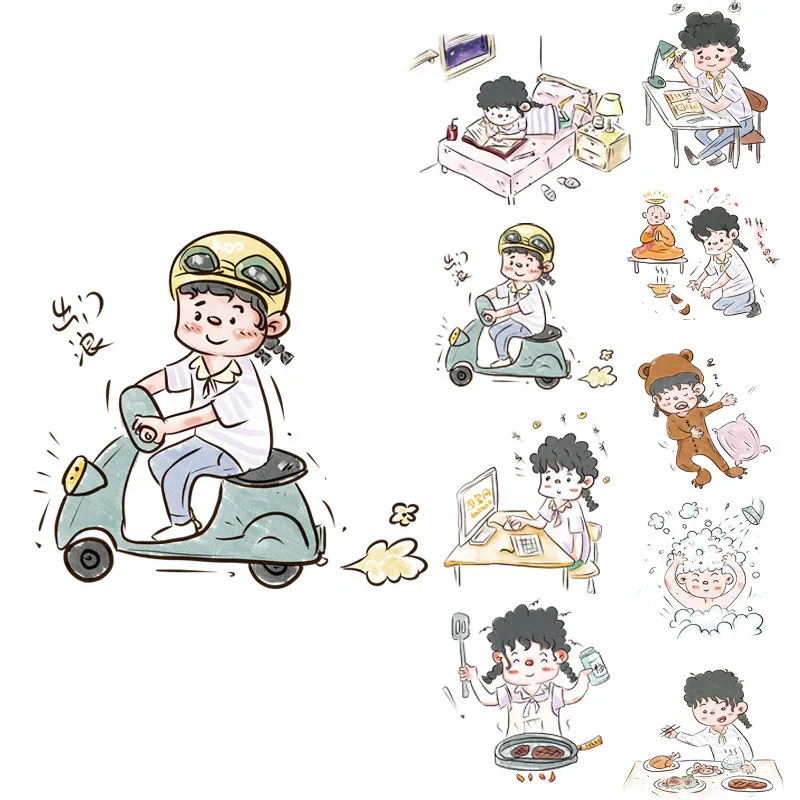 cartoon washi tapes DIY diary sticker scrapbooking planner notebook Label bullet journal kids handbook stickers decoration
cartoon washi tapes DIY diary sticker scrapbooking planner notebook Label bullet journal kids handbook stickers decoration