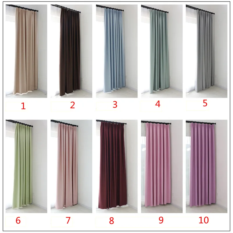 Solid Color Thick Cloth Curtain Simple Modern High Density Blackout Polyester Wedding Study Bedroom French Window Blinds L029C
Solid Color Thick Cloth Curtain Simple Modern High Density Blackout Polyester Wedding Study Bedroom French Window Blinds L029C