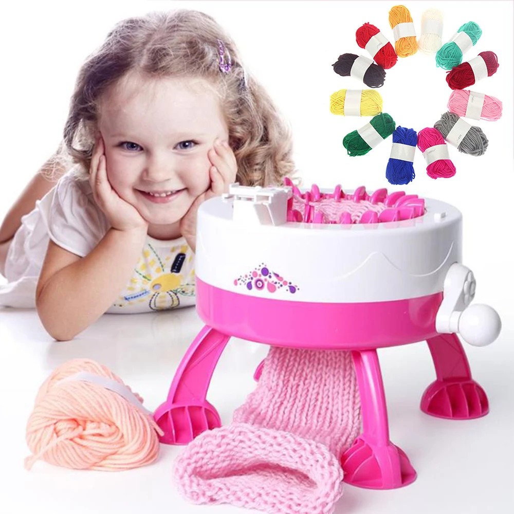 Household Hand Knitting Machine DIY Scraf Hat Sock Girls Weaving Loom knit Children Apparel Sewing Tool Educational Learning Toy
Household Hand Knitting Machine DIY Scraf Hat Sock Girls Weaving Loom knit Children Apparel Sewing Tool Educational Learning Toy