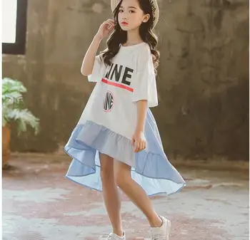 Girls Cotton Dress 2019 Teens Girl Summer Letter Print Cotton Leisure Princess Dresses Girls Dress 14 Years Children Clothes
Girls Cotton Dress 2019 Teens Girl Summer Letter Print Cotton Leisure Princess Dresses Girls Dress 14 Years Children Clothes