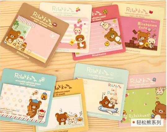 1pcs/lot NEW Rilakkuma Notepad message post Removable adhesive paper Memo Pad Sticky Notes Escolar Papelaria
1pcs/lot NEW Rilakkuma Notepad message post Removable adhesive paper Memo Pad Sticky Notes Escolar Papelaria