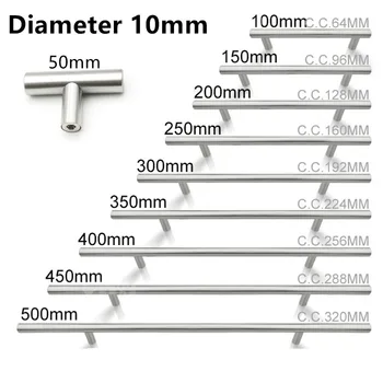 50mm-500mm Stainless Steel Kitchen Door Cabinet T Bar Handle Pull Knob cabinet knobs furniture handle cupboard drawer handle
50mm-500mm Stainless Steel Kitchen Door Cabinet T Bar Handle Pull Knob cabinet knobs furniture handle cupboard drawer handle