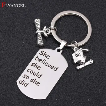 Fashion Engrave For Girl Women Graduation Gift Keyring Graduate Diploma Graduation Caps Charms Inspirational Stainlss Keychain
Fashion Engrave For Girl Women Graduation Gift Keyring Graduate Diploma Graduation Caps Charms Inspirational Stainlss Keychain