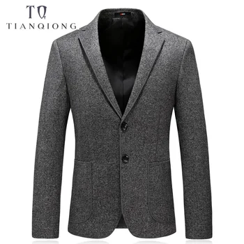 TIAN QIONG Gentleman Blazer Slim Fit Gray Fashion Man Jackets Wedding Coat Masculine Casual Suit Jacket Single Breasted 2 Button
TIAN QIONG Gentleman Blazer Slim Fit Gray Fashion Man Jackets Wedding Coat Masculine Casual Suit Jacket Single Breasted 2 Button