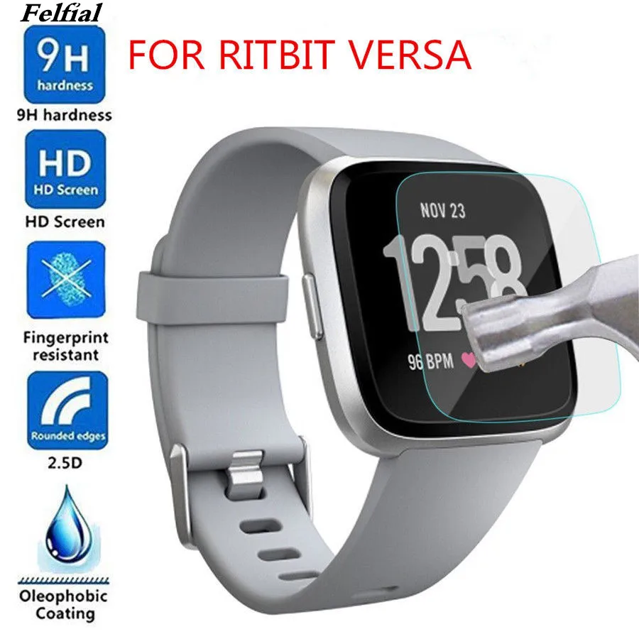 NEW Felfial Clear Bubble-Free 9H 2.5D Tempered Glass Screen Protector For Fitbit Versa Lot
NEW Felfial Clear Bubble-Free 9H 2.5D Tempered Glass Screen Protector For Fitbit Versa Lot