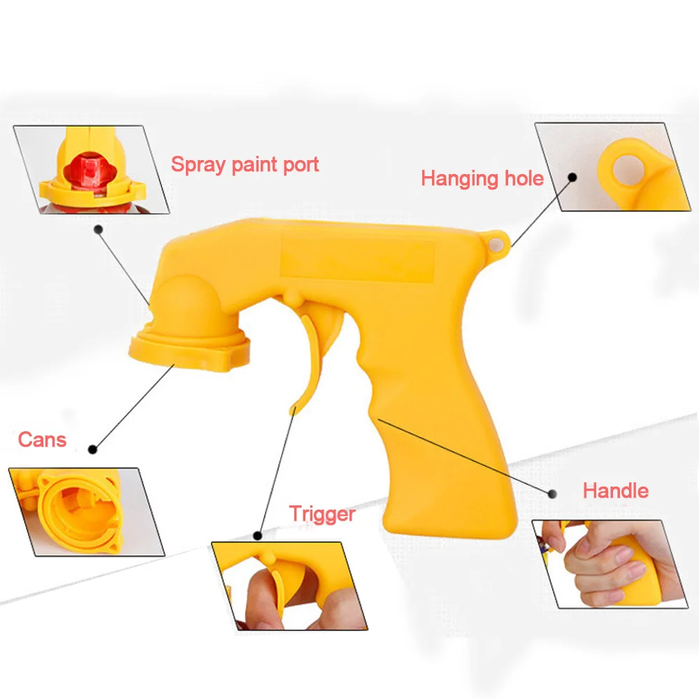 Plastic paint spray gun