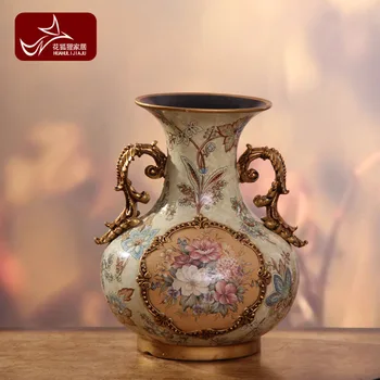 Take the fox Home Furnishing European jewelry ornaments ceramic vase floral decoration simulation resin ornaments
Take the fox Home Furnishing European jewelry ornaments ceramic vase floral decoration simulation resin ornaments