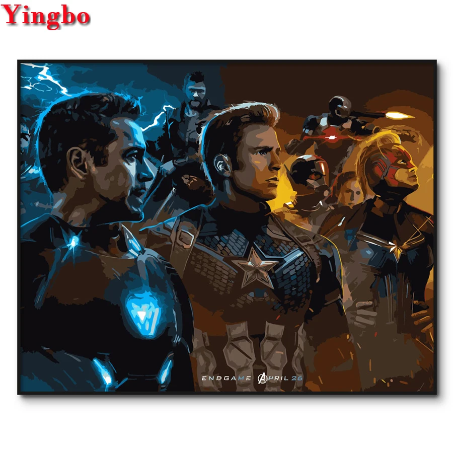 DIY Diamond Painting Movie character Cross Stitch diamond Embroidery Avengers 4 Endgame wall sticker decor mosaic children gifts
DIY Diamond Painting Movie character Cross Stitch diamond Embroidery Avengers 4 Endgame wall sticker decor mosaic children gifts