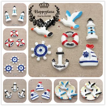 10pcs Kawaii Resin Sailboat/Anchor/Helm/Lighthouse/Seagull/Life Buoy Miniature Flatback Cabochon Art Supply DIY Craft Decoration
10pcs Kawaii Resin Sailboat/Anchor/Helm/Lighthouse/Seagull/Life Buoy Miniature Flatback Cabochon Art Supply DIY Craft Decoration