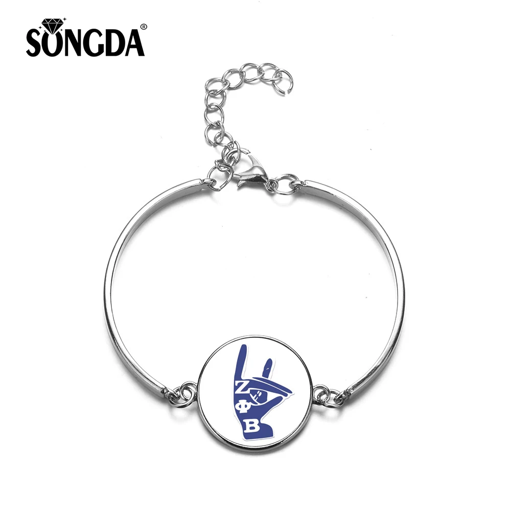 SONGDA Classic ZETA PHI BETA Sorority Link Chain Bracelet Greek Letters ZPB Glass Photo Cabochon bangles Since 1920 Blue Jewelry
SONGDA Classic ZETA PHI BETA Sorority Link Chain Bracelet Greek Letters ZPB Glass Photo Cabochon bangles Since 1920 Blue Jewelry