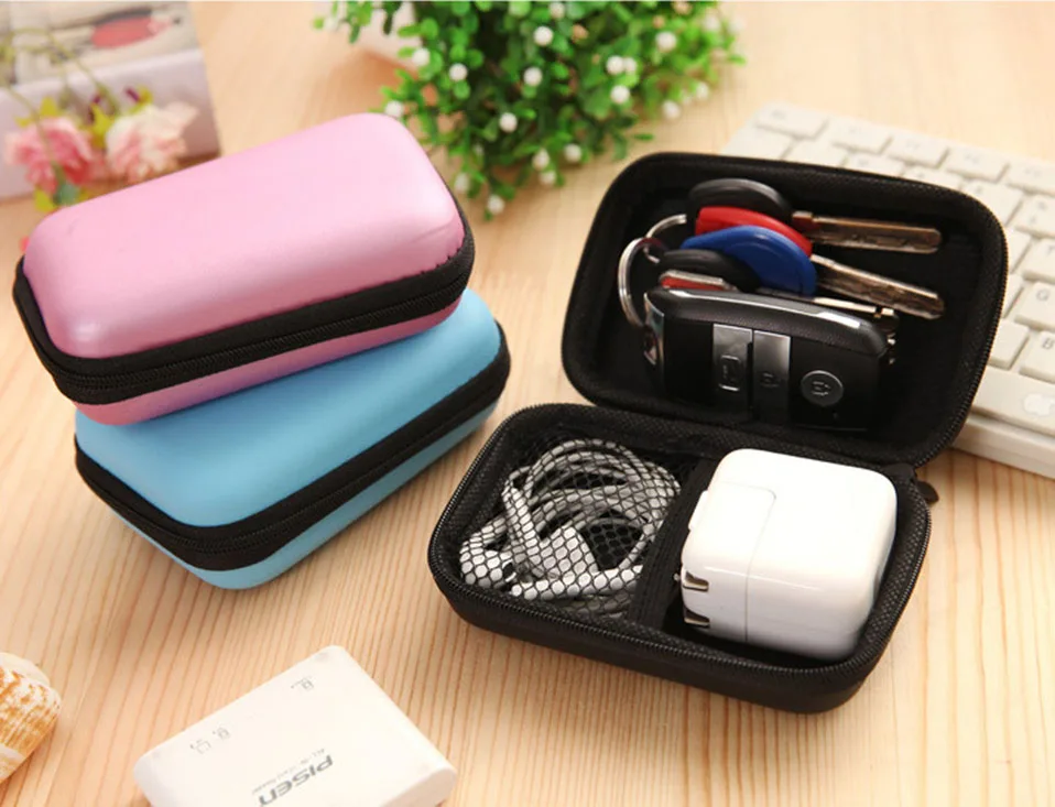 2018 Sundries Travel Storage Bag Charging Case For Earphone Package Zipper Bag Portable Zip Lock Organizer Case(9)